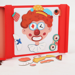 Tablero de dibujo para niños, rompecabezas magnético, tráfico, Océano, vestido, pegatina magnética, juego de rompecabezas, cambio de ropa, juego de juguete a juego - Product Image 2