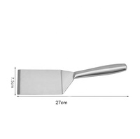 Spatule à grattoir en métal en acier inoxydable-Spatule à grattoir pour hamburger-Idéal pour barbecue et plaque chauffante à dessus plat