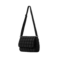 Polyester hiver fermeture éclair sac à main gonflé rembourrage léger matelassé sac à bandoulière pour femmes Flip bulle fourre-tout sac à main