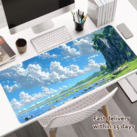 Tapis de souris XXL personnalisé avec logo, grand tapis de souris imperméable par sublimation, tapis de souris pour jeux informatiques avec bordure et emballage