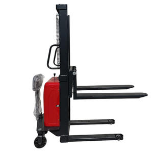 Carretilla elevadora a horcajadas plegable Transpaleta automática Gato Apilador semieléctrico 1,6 M-5m Elevador de carretilla elevadora de grúa de altura 1000kg - Product Image 3