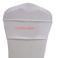 Housses de chaise et nœuds de chaise en spandex imprimés avec logo personnalisé pour mariage, design éthiopien, vente en gros
