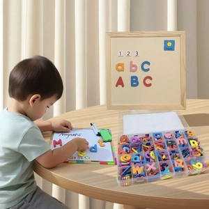 <span class=keywords><strong>Petit</strong></span> <span class=keywords><strong>tableau</strong></span> magnétique avec cadre en bois <span class=keywords><strong>Tableau</strong></span> blanc éducatif <span class=keywords><strong>pour</strong></span> les enfants - Product Image 1
