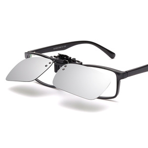 <b>Clip</b>-On Sunglasses Polarized UV400 Resin Lenses Flip-Up For Fishing Cycling Driving Unisex Black <b>Frame</b> TR Metals - Product Image 1