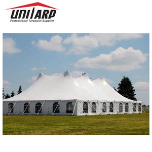 Lona recubierta de <span class=keywords><strong>PVC</strong></span> para exteriores de 550gsm 610gsm 650gsm, Rollos Lonas Para Toldos 1000D Blackout <span class=keywords><strong>PVC</strong></span> Tent Tarpaulin Fabric - Product Image 5