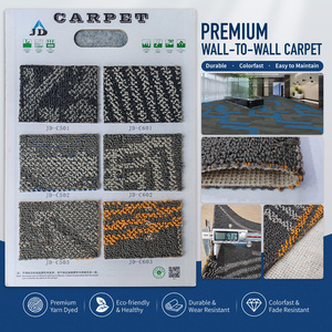 Modern Geometric Pattern Wall-to-Wall <b>Carpet</b> Low Pile Polypropylene Stain Resistant Commercial Hotel Use Rectangle - Product Image 3