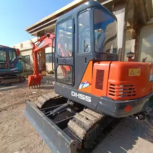 mini 5 ton crawler excavators second hand DX55 DH55 DX60 Korea made small digger used doosan excavator for sale in korea