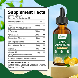 High Quality Gaba L Theanine Liquid Drops Relax Tense Muscles and Relieve Physical Fatigue Mood Enhancement Energy Boost - Product Image 2