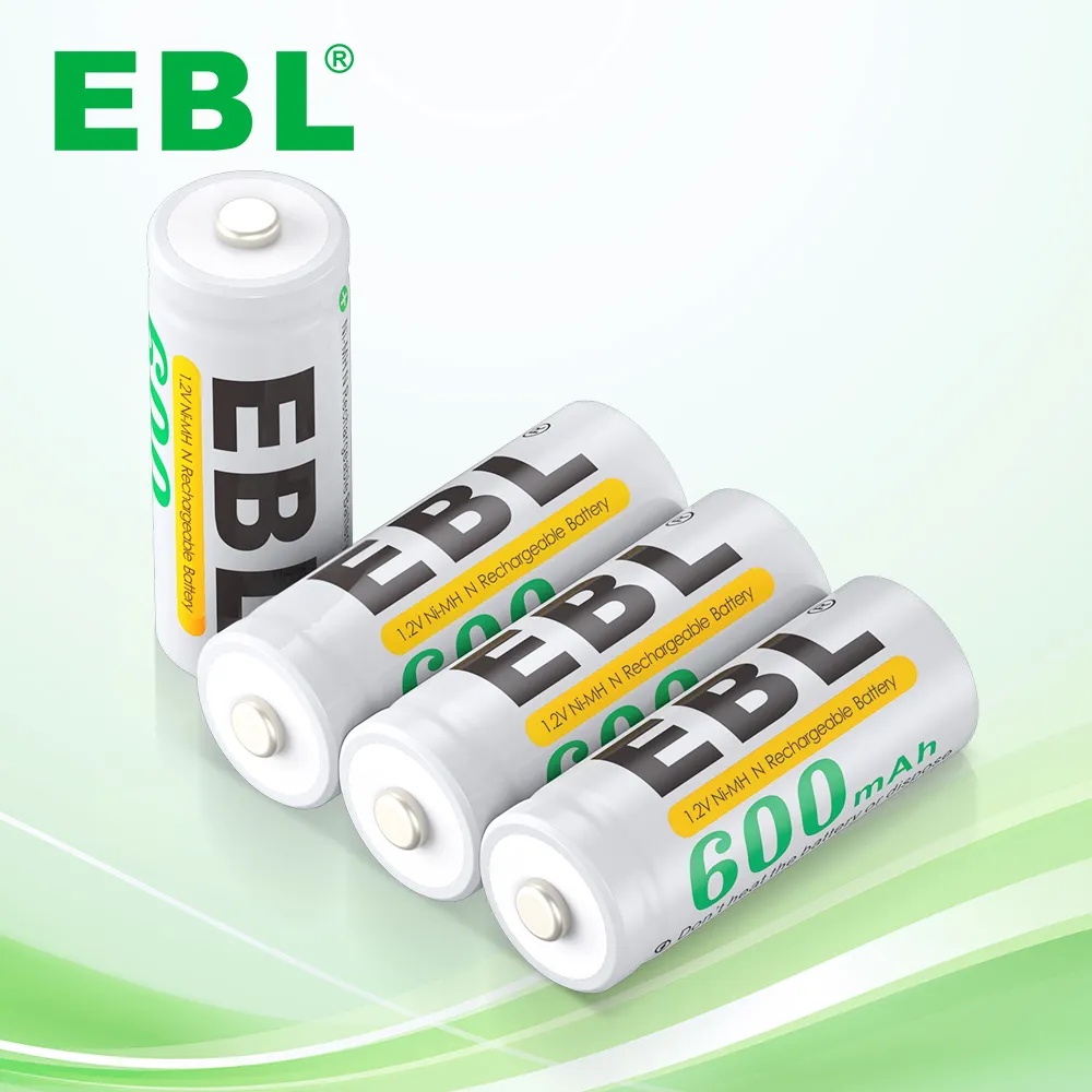 EBL Nimh AA 600mAh 1.2V Rechargeable Battery Pack Nimh Batteries For Remote Control Electric Toy