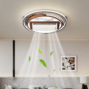 <b>Ceiling</b> Fan <b>Light</b> Led Flush Mount For Living Room Bedroom Full Spectrum Quiet Fan <b>Light</b> 2026 Model - Product Image 3