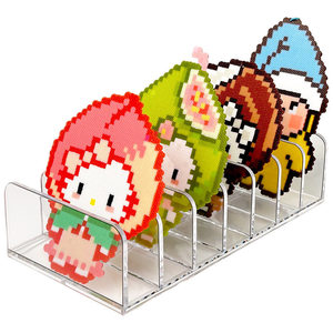 Acrylic Perler Bead Display Rack Rectangle 7 Tier Standing Type <b>Desktop</b> <b>Organizer</b> <b>For</b> Stationery Toys Electronics - Product Image 4