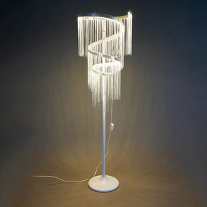 Lustre à pampilles I340, éclairage suspendu pour scène, rideau lumineux coloré, décoration pour <span class=keywords><strong>mariage</strong></span> - Product Image 5