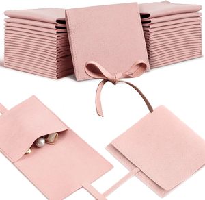 กระเป๋าใส่เครื่องประดับผ้ากำมะหยี่ไมโครไฟเบอร์แบบมีฝาปิด พร้อมส่ง - Product Image 2