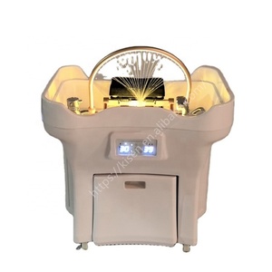 Lavabo Portátil para Salón de Belleza Kisen de la Mejor Calidad con Circulación de Agua y Doble Tanque, Tazón de Spa para Cabeza de Doble Función - Product Image 1
