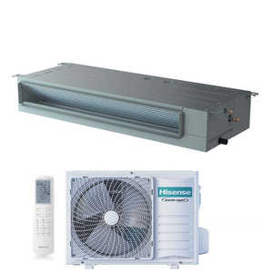 Climatizador Condizionatore Hisense Inverter Canalizzato Canalizzabile Serie TURBO 18000 Btu ADT52UX4RCL8 + AUW52U4RJ8 A/B/A/C/N/1/2 - Product Image 1