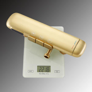 Vimijia All-Copper Brushed <b>Gold</b> Thermostatic Wall-Mounted Top Spray Shower Head Set Pressurized 5kg Home Use Bath Shower Faucets - Product Image 6