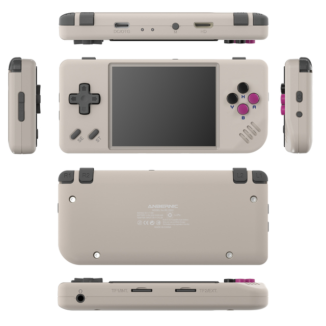 ANBERNIC RG28XX Handheld Game Console 2.83-inch 640*480 IPS Screen Linux System 3100mAh Support TV-HDMI-Output 64G 5000+ Games