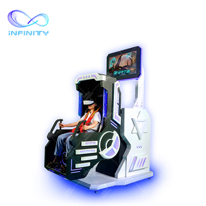 เครื่องเกมรถไฟเหาะเสมือนจริงหมุนเวียน360 9D VR อุปกรณ์ VR 720องศาเครื่องจำลองการบินสวนสนุก - Product Image 6