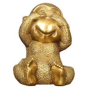 Figura de mono de bronce, artesanía, doce animales del zodiaco, decoración para el hogar y la sala de estar, estilo tradicional, material de cobre - Product Image 4
