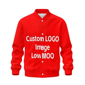 Veste <span class=keywords><strong>de</strong></span> baseball pour homme avec logo personnalisé en gros, style printemps et automne, veste universitaire décontractée <span class=keywords><strong>de</strong></span> haute qualité fabriquée en usine, pas <span class=keywords><strong>de</strong></span> MOQ - Product Image 1