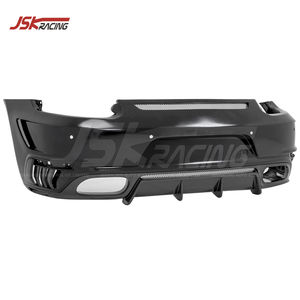 Topcar Style Half Carbon Fiber Parachoques trasero para 2016-2018 <span class=keywords><strong>Porsche</strong></span> Carrera 911 <span class=keywords><strong>991</strong></span>,2 <span class=keywords><strong>Turbo</strong></span> <span class=keywords><strong>S</strong></span> - Product Image 1