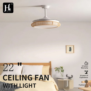 Plafonnier en bois LED blanc chaud 3500K style rustique à montage en surface 220V grande taille télécommande IRC 80 garantie 3 ans - Product Image 5