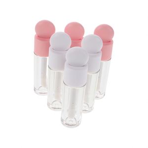 Tubo de Brillo Labial de Plástico de 6 ml con Forma de Corazón, Único y Bonito, con Logotipo Personalizado, Aplicador Grande y Brocha, Botella de Brillo Labial - Product Image 1