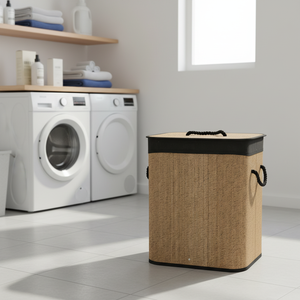 retangular sales good, foldable bamboo <strong>hamper</strong> - Product Image 1