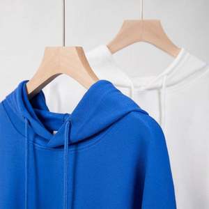 H5573 Hoodies Manufacturer Wholesale Custom Twill 350 Gsm Cotton Blends <b>Drop</b> Shoulder Hoodies Blank Hoodies - Product Image 3