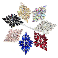 Appliques en verre perlé faites à la main PH063, motifs, accessoires, appliques en strass à coller au fer