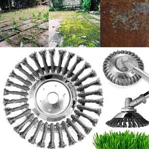 8 "200mm Grama Strimmer Cabeça Trimmer Escova De AÇO Fio Roda Jardim Weed Trimmer - Product Image 4