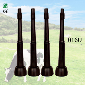 4-Pack Black Rubber Milking Machine Liners For Cows - Easy To Install, Durable & Teat-Friendly