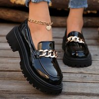 Zapatos de Plataforma con Cordones Negros para Mujer, Zapatos Deportivos Casuales con Plataforma y Cordones para Aumentar la Estatura