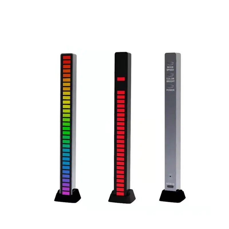 Hot Sale Rechargeable Rgb Voice Control Led Music Sound Activated Light Pickup Light Rhythm Light
