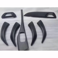 Couvre-tableau de bord en plastique ABS, suède et carbone mat et fibre de carbone véritable pour BMW Série 1 F20 F21 pré-LCI