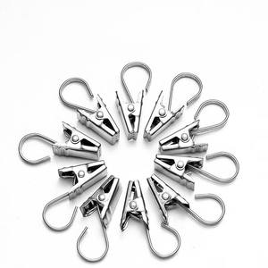 Clips de <span class=keywords><strong>rideaux</strong></span> en métal en gros <span class=keywords><strong>pour</strong></span> la décoration de photos à domicile, petit crochet en métal résistant à l'usure, pince en fer - Product Image 6