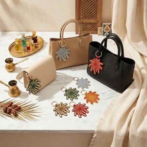 Leather Firework <b>Bag</b> <b>Charm</b> - Handmade PU Leather Keychain Pendant for Handbags, Purses and Car Key Chains,Eid Mubarak Gift - Product Image 2