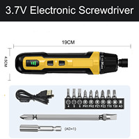 13 pièces/ensembles, tournevis sans fil rechargeable 2000mAh 3.7V, moteur sans balais, 6 vitesses, couple maximal de 5 Nm, mini perceuse, outils électriques, 0.7kg