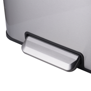 40L tái chế miễn phí thường vụ hộ gia đình thép không gỉ Thùng rác <span class=keywords><strong>bin</strong></span> với nắp nhựa chân đạp Thùng rác có thể cho phòng tắm wbs111 - Product Image 2