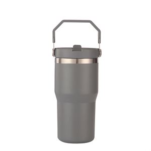 Vaso Térmico de Viaje con Asa de Agarre Cómodo, Taza Aislada al Vacío de Acero Inoxidable de 20oz para Uso en el Automóvil - Product Image 5