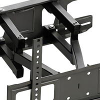 Braket Dinding TV Baja Kapasitas 35kg, Dapat Diputar, Dapat Dimiringkan, dan Dapat Diperpanjang untuk TV 23-65 Inch, VESA Maksimal 400x400mm