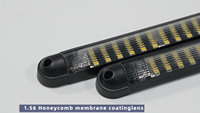 Kingshowstar - 2 Barras de Luz LED Delgadas para Automóvil, Fila Única, 100 cm, Luz Estroboscópica Blanca, Iluminación de Ajuste para Sistema de Luces de Camión
