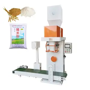 Semi Automation 5kg 25kg 50kg Coffee Bean Candy Candis Seeds Grain Pouch Open Mouth Bag Packing Machine