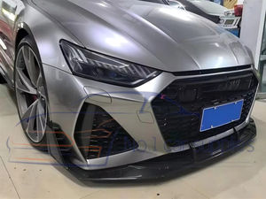 Lèvres avant 20-21 pour <span class=keywords><strong>RS6</strong></span>/7 ABT en fibre de carbone sèche (ensemble 3 pièces) pour pare-chocs de voiture - Product Image 6