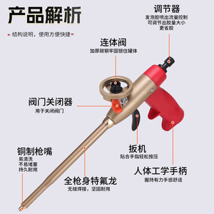 Caulking Gun With Teflon Coating Manual Operation For Foaming Tools Metal And Abs Material - Product Image 1