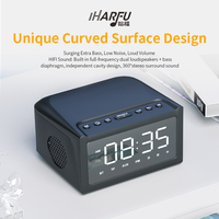 NIEUWE HF18W Tf-kaart FM-radio Spraakoproepen Multifunctionele 3-in-1 wekker Scherm Mobiele telefoon draadloze oplader Speaker