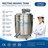 Machine à fondre le chocolat en acier inoxydable 200L 300L 500L, cuve de fusion, réservoir de mélange et de stockage, cuve de maintien au chaud pour chocolat