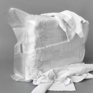 Toallas Recicladas de Grado A, Blancas, 100% Algodón, Paños Absorbentes de Aceite y Agua, Suaves, para Limpieza Industrial - Product Image 1