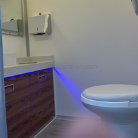 Remorque portative de salle de bain de toilette de luxe mobile de décrochage australien haut de gamme Vip pour les chantiers de construction