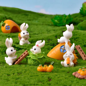 Mini adornos <span class=keywords><strong>de</strong></span> resina con temática <span class=keywords><strong>de</strong></span> dibujos animados CP008 <span class=keywords><strong>de</strong></span> conejo y <span class=keywords><strong>zanahoria</strong></span> para decoración del hogar, herramientas para pasteles - Product Image 2